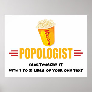 Póster Popcorn divertida personalizada