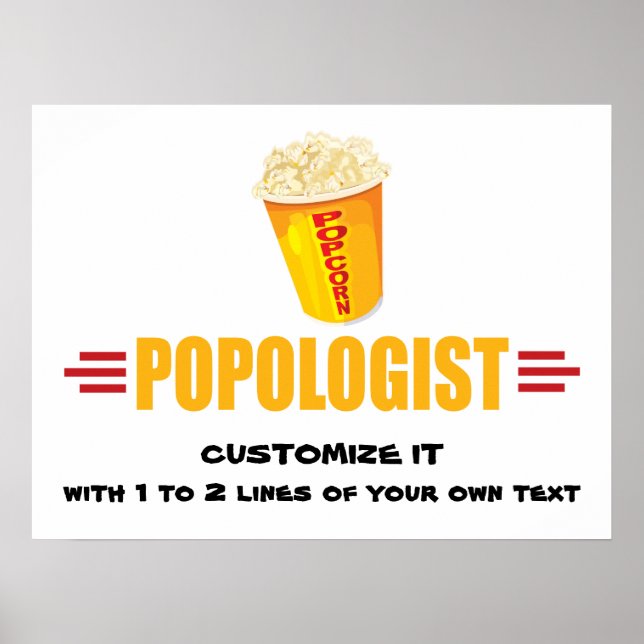 Póster Popcorn divertida personalizada (Frente)