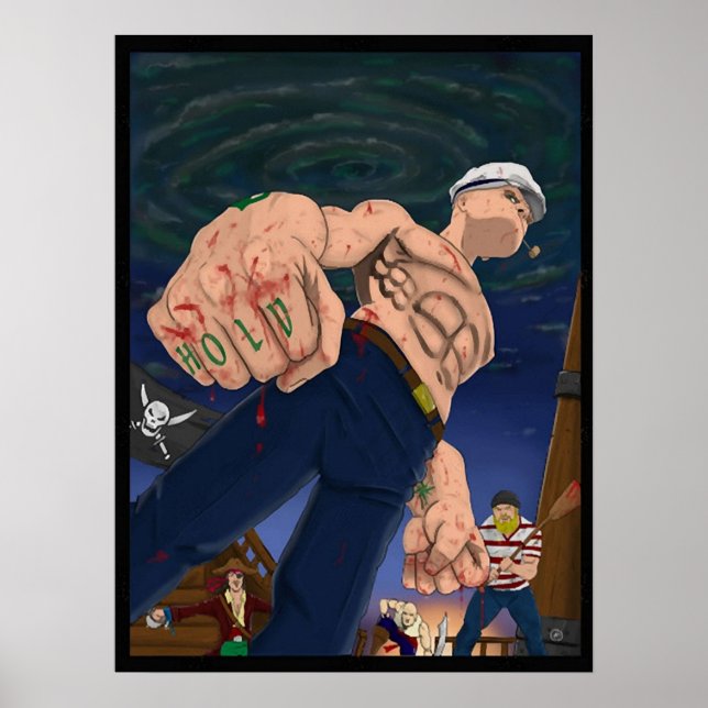 Póster Popeye el marinero (Frente)