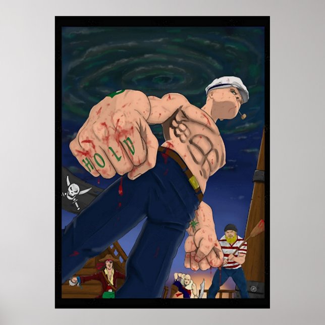Póster Popeye el marinero (Frente)