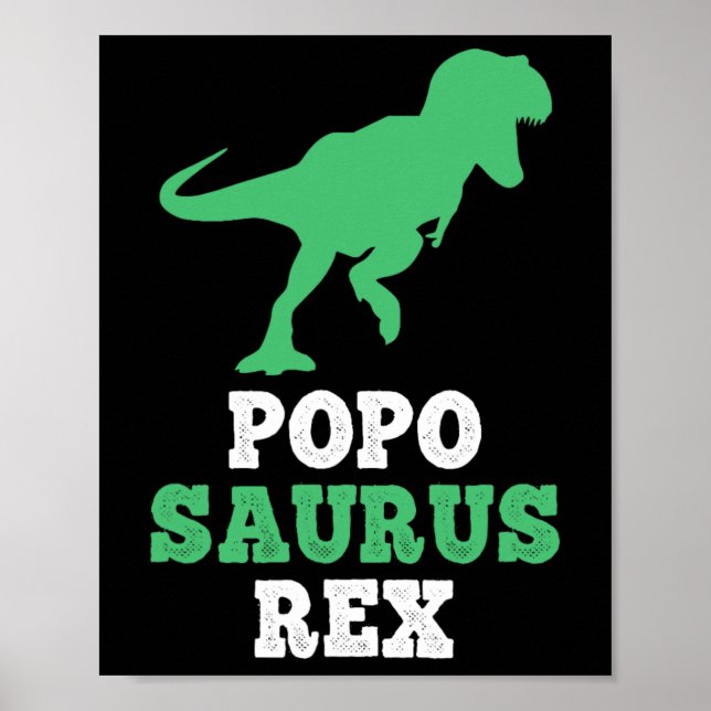 Póster Popo-saurus Rex Dino Dinosaurio Divertido Poposaur (Frente)