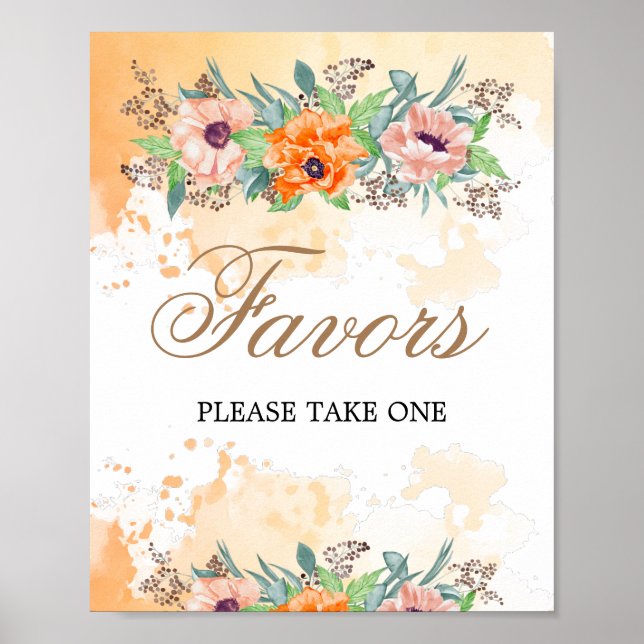 Póster Poppies  favors please take one Poster (Frente)