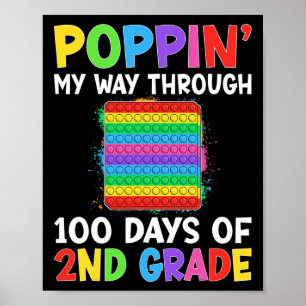 Póster Poppin Mi Camino A Través De 100 Días De Escuela D