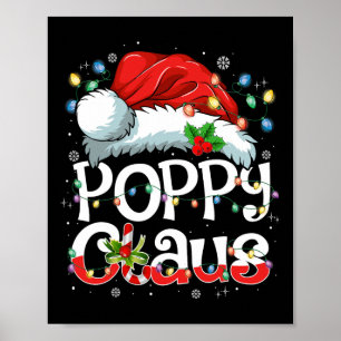 Póster Poppy Claus Xmas Santa Mateo Navidades familiares 