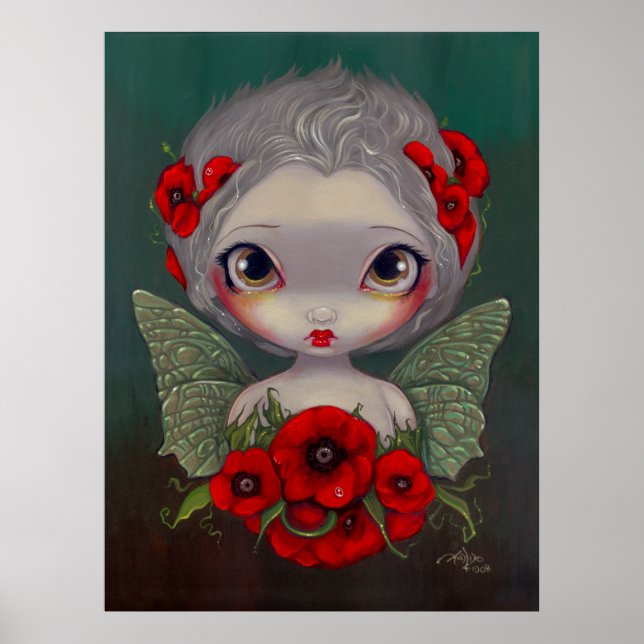 Póster Poppy Fairy blog big eye gothy fairy Art Print (Frente)