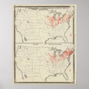 Póster Population United States census
