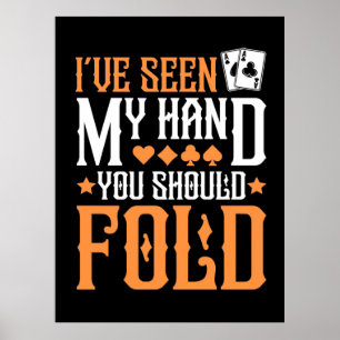 Póster Póquer que he visto mi mano
