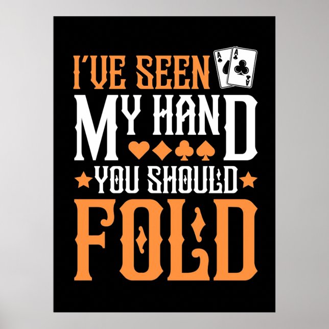 Póster Póquer que he visto mi mano (Frente)