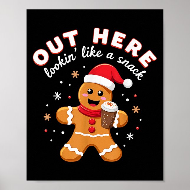 Póster Por Aquí Parecen Navidades De Snack Gingerbrea (Frente)