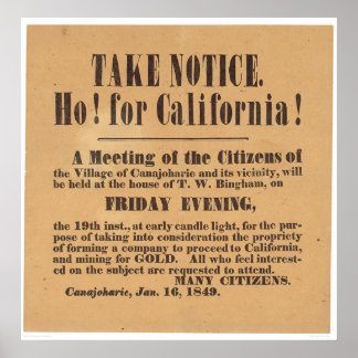 Póster ¡Por California! 1849 (1759A)