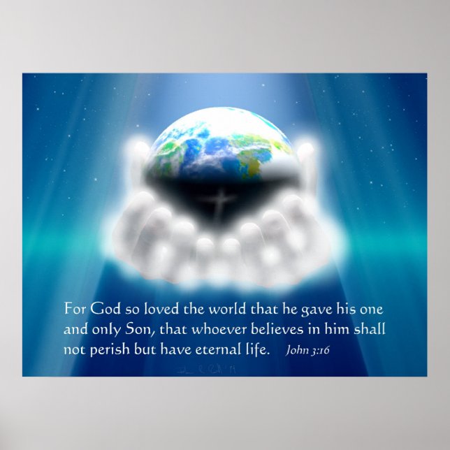 Póster Por Dios tan amado el mundo (Frente)
