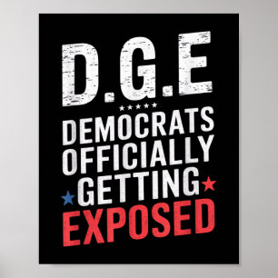 Póster Por ejemplo, Doge Government Satire Bandera Americ