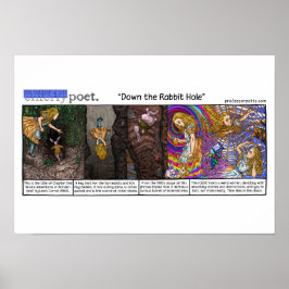 Póster Por el agujero de conejo