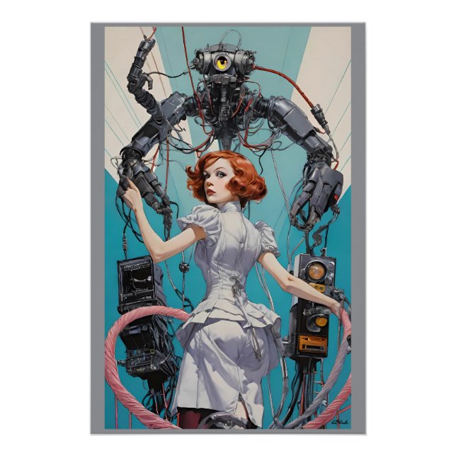 Póster Por el Amor de la Robótica (Anverso)