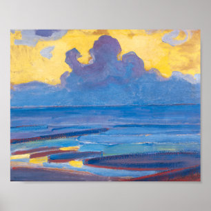 Póster Por el Mar Piet Mondrian