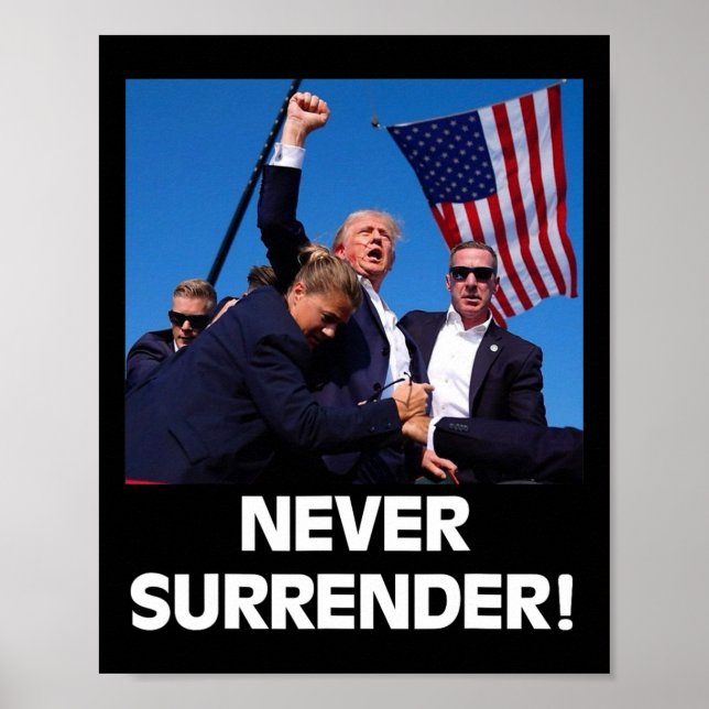 Póster Por el presidente Trump3 (Frente)