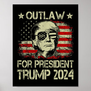 Póster Por el presidente Trump 2024