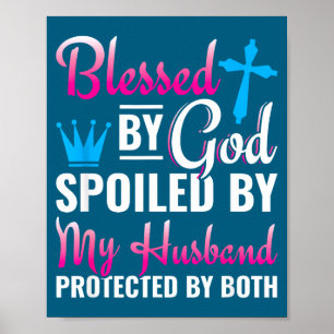 Póster Por esposa cristiana Jesús bendito Dios