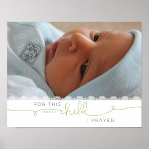 Póster Por este hijo yo oré - 1 Samuel 1:27