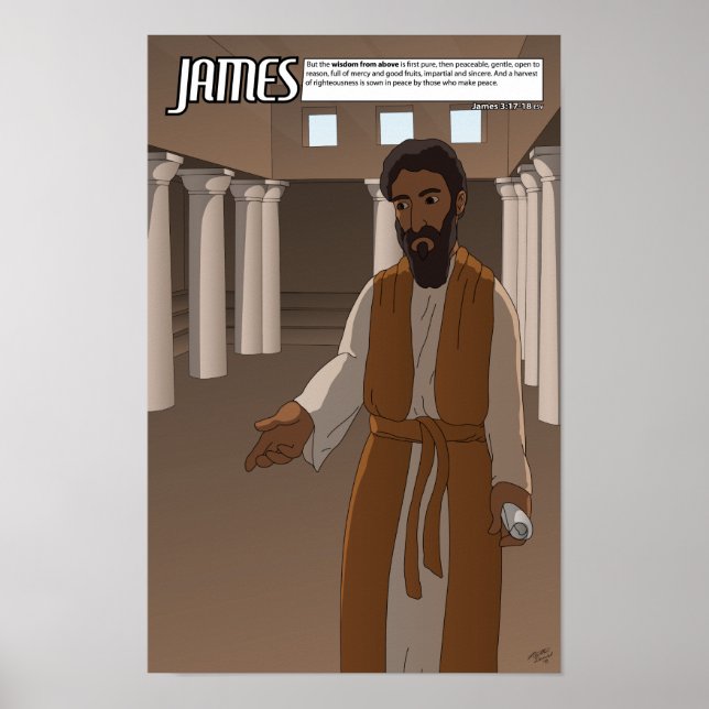 Póster Por Faith Series - James Poster 11" x 17" (Frente)
