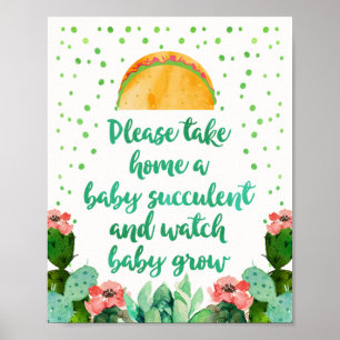 Póster Por Favor, Lleve A Casa Un Rótulo De Baby Shower S
