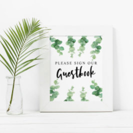 Póster Por favor, Rótulo a nuestro Boda del libro de visi