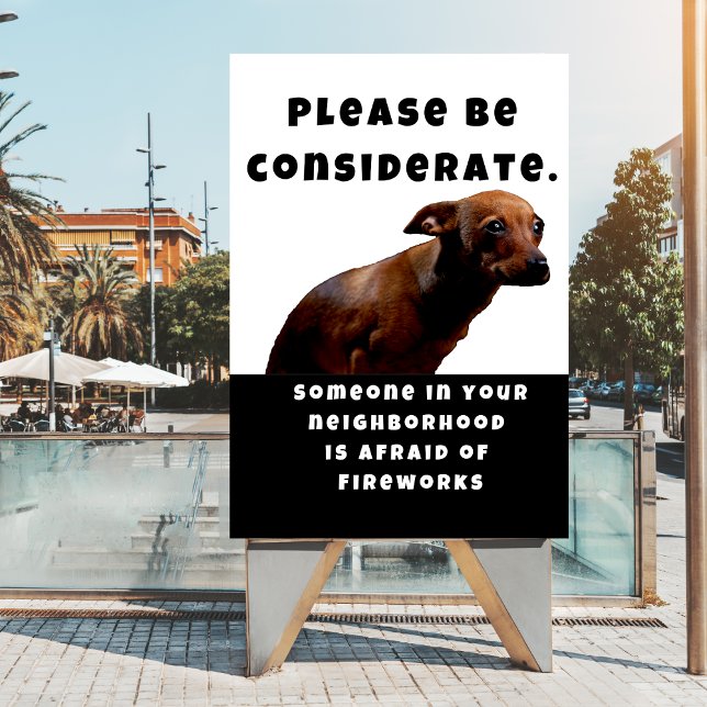 Póster Por Favor Tenga En Cuenta La Seguridad De Los Perr (Grab this poster to download and print it off so you can have it in time for 4th of July. )