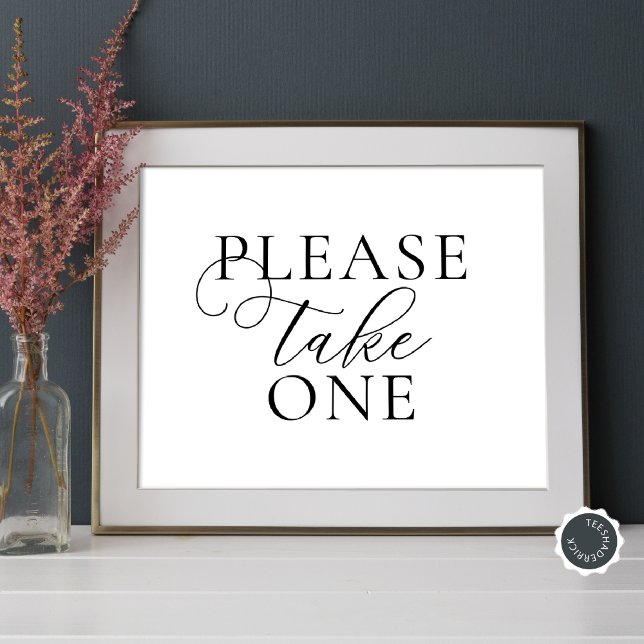 Póster Por Favor Tomen Uno, Boda Ensayo De Favor De Cenas (Please Take One, Wedding Rehearsal Dinner Celebration Table Sign/ Poster, Home made Cookies Sweets)