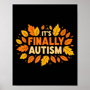 Póster Por fin Autismo Temporada Otoño De Otoño
