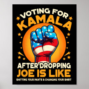 Póster Por Kamala Después De Caer Joe Es Como Kamala Harr