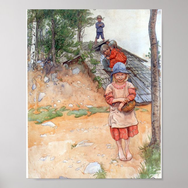 Póster Por La Bodega - Carl Larsson 1917 (Frente)