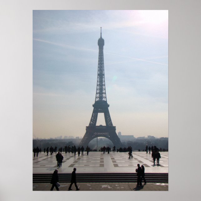 Póster Por la mañana Eiffel (Frente)