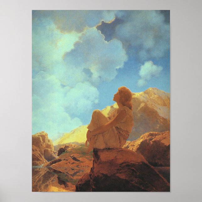 Póster Por la mañana (primavera), Maxfield Parrish Bella  (Frente)