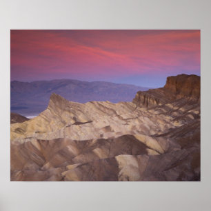 Póster Por la mañana, primera luz sobre Zabriskie Point y