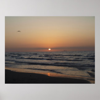 Póster Por la mañana sobre Port Aransas_2