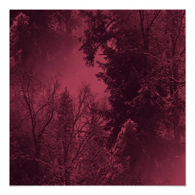 Póster Por la noche en invierno... (Anverso)