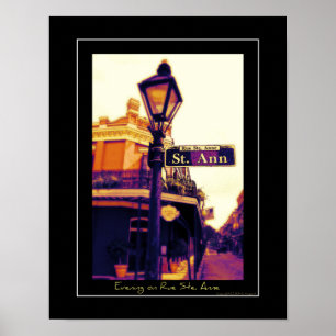 Póster Por la noche en Rue Ste. Anne