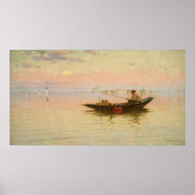 Póster Por la noche en Venecia (Frente)