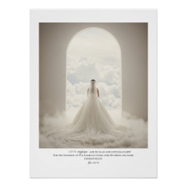 Póster Por la novia que ama. Brillante