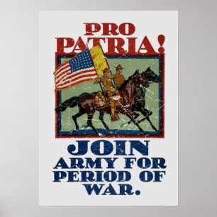 Póster ¡Por la Patria! Propaganda del Ejército