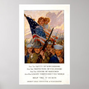 Póster Por la seguridad de la feminidad...ayudar hasta qu