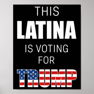 Póster Por las mujeres hispanas del presidente electoral