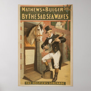 Póster Por Las Tristes Olas Del Mar