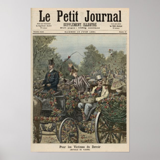 Póster Por las víctimas del deber (Frente)