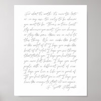 Por lo que vale... Scott Fitzgerald Script