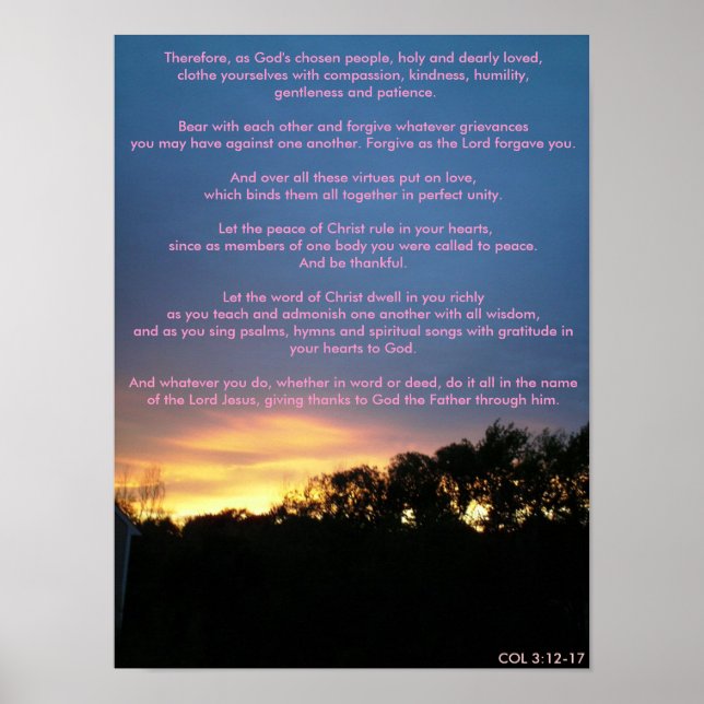 Póster Por lo tanto, como Dios ha elegido (Frente)