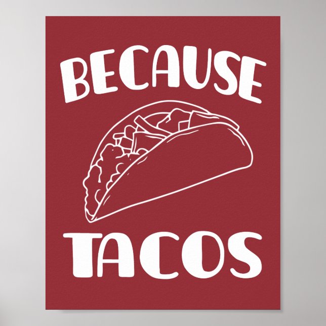 Póster Por los tacos (Frente)