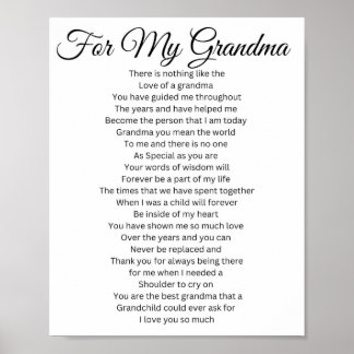 Póster Por mi abuela