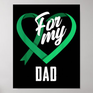 Póster Por mi papá, consciente del cáncer de hígado de ci