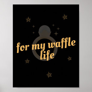 Póster Por mi vida de Waffle Divertida fiesta de bodas